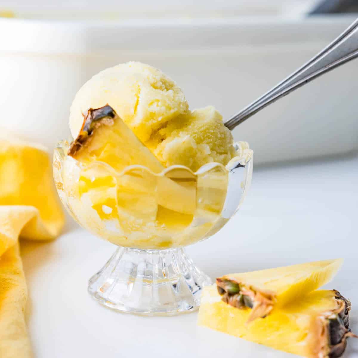 Tropical Sea Moss Pineapple Sorbet