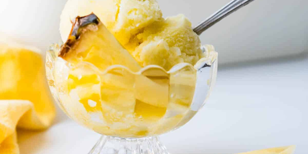 Tropical Sea Moss Pineapple Sorbet